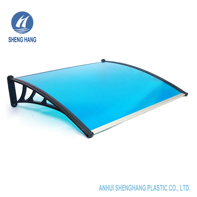 Blauw Polycarbonaat die de Luifel Weerbestendige Vuurvast afbaarden van PC van de Windbescherming