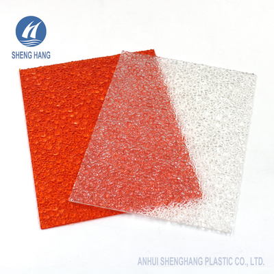 Oranje Groen Diamond Embossed Polycarbonate Sheet 3mm maakt waterdicht