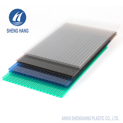 6mm het Tweeling Holle Blad van het Muurpolycarbonaat voor de Bouw van Dakwerkmateriaal