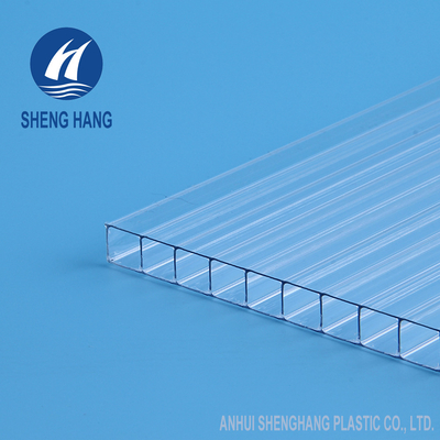 Duidelijke het Blad UVweerstand van de Polycarbonaat Tweelingmuur