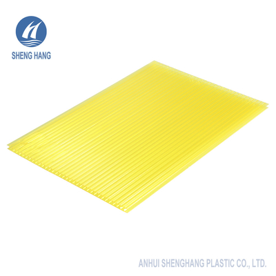 Het plastic van het de Muurpolycarbonaat van PC Tweeling Holle Groene Blad