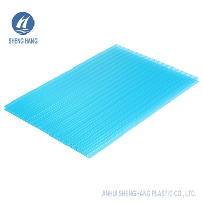 Het blauwe Holle Blad van Polycarbonaatpc voor Bouwmateriaal 6mm 8mm 10mm