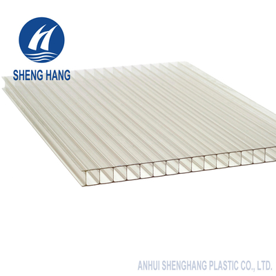 6mm het Dubbele Duidelijk en Gekleurde Blad van het Muurpolycarbonaat