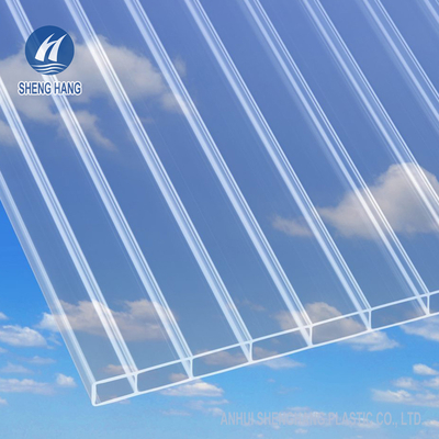 8mm UV de Beschermings Tweelingmuur van het Polycarbonaat Holle Blad