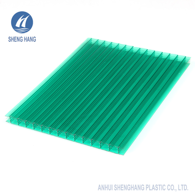 Hoge Schokweerstand Vier van de het Bladraad van het Muurpolycarbonaat Holle SGS 2.2kg/M2 14mm