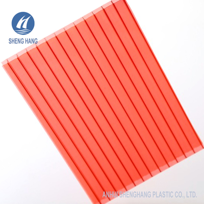 Van het Bronstwinwall van UL94 V0 6mm 10mm Gekleurd het Polycarbonaatblad