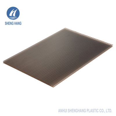 50um anti UV Tweeling Hol Blad 16mm van het Muurpolycarbonaat
