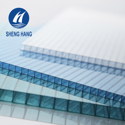 Het gekleurde Plastic Tweelingblad Vuurvaste Eco 4x8 UL94 V2 van het Muurpolycarbonaat