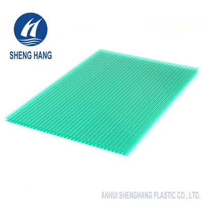 2100*5800mm Berijpte Polycarbonaat de Bladen ontruimen Met dubbele muren 4mm Vlambewijs