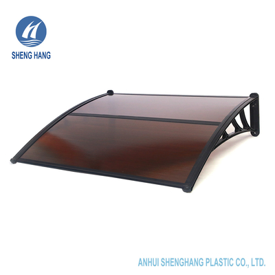 Het Polycarbonaat Front Door Canopy Cover Patio die van ISO9001 Sunshield Uvproof afbaarden
