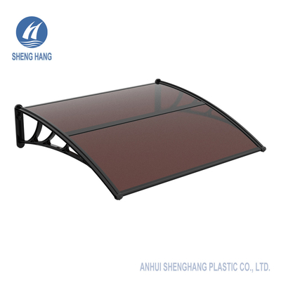 Het Polycarbonaat Front Door Canopy Cover Patio die van ISO9001 Sunshield Uvproof afbaarden