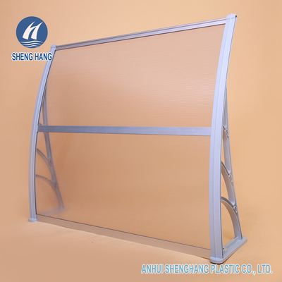 Het gemakkelijke de Luifel Waterdichte Polycarbonaat van de Installatie Plastic Deur Afbaarden