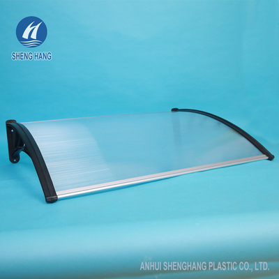 1.5m het Duurzame Zwarte Polycarbonaat Plastic Afbaarden Front Door Scratch Proof