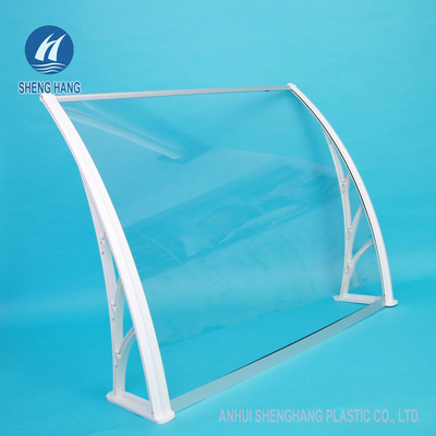 Transparante van de het Vensterdeur van de Polycarbonaatportiek Afbaardende Luifel 700mm UVweerstand Impactproof