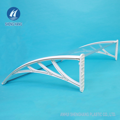 Transparante van de het Vensterdeur van de Polycarbonaatportiek Afbaardende Luifel 700mm UVweerstand Impactproof