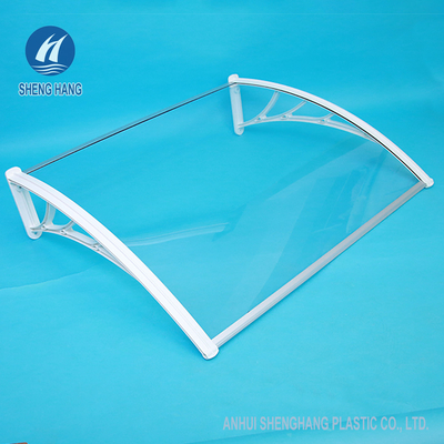 Transparante van de het Vensterdeur van de Polycarbonaatportiek Afbaardende Luifel 700mm UVweerstand Impactproof