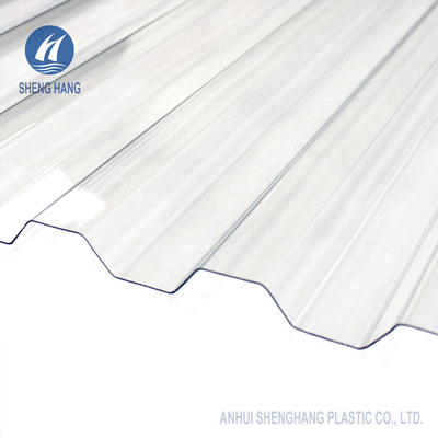 Blad 3.28ft Vuurvaste ASTM E84 van het dakwerk Ondoorzichtig Golfpolycarbonaat