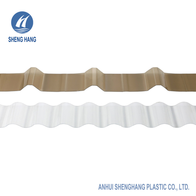 het 3.9ft Gekleurde Geribbelde Golf Plastic Waterdichte Dakwerk van het Polycarbonaatblad