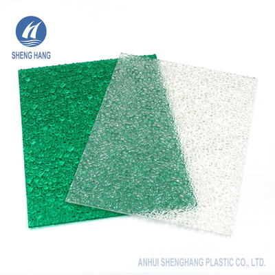 Oranje Groen Diamond Embossed Polycarbonate Sheet 3mm maakt waterdicht