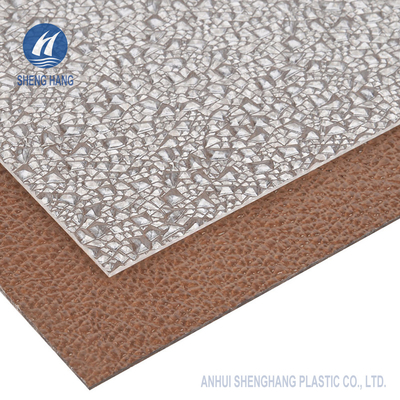 Oranje Groen Diamond Embossed Polycarbonate Sheet 3mm maakt waterdicht