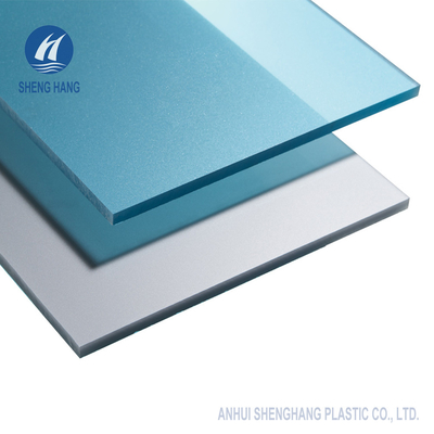 UV Beschermd Fijn Fluweel Berijpt Polycarbonaatblad Matte Plastic Board 1.8mm SGS