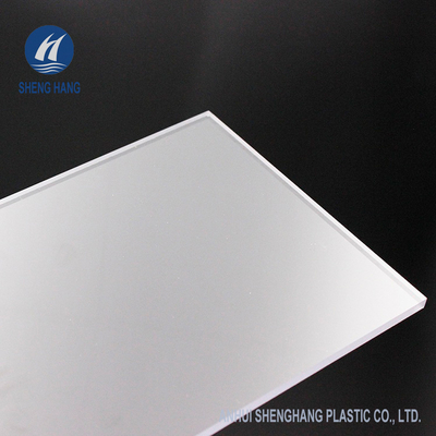UV Beschermd Fijn Fluweel Berijpt Polycarbonaatblad Matte Plastic Board 1.8mm SGS