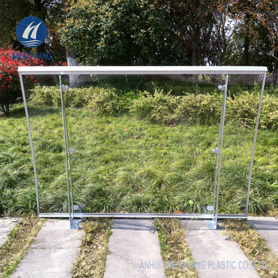 Portiekdeur 3mm Duidelijke Poly Anti het Aluminiumlegering van de Carbonaatluifel