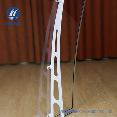 Waterdichte Stevige Polycarbonaatluifel 4.6ft×3ft met Metaalsteunen Eco