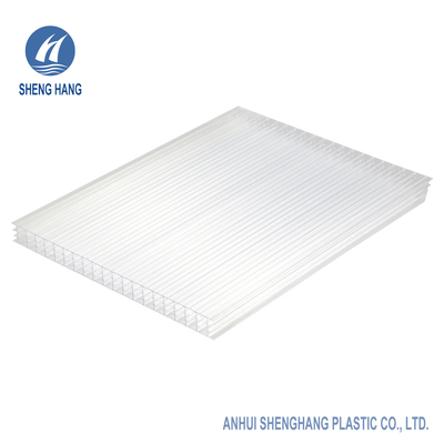 Blauw 4 Laag 18mm Polycarbonaat Hol Blad maakt 1050mm vuurvast