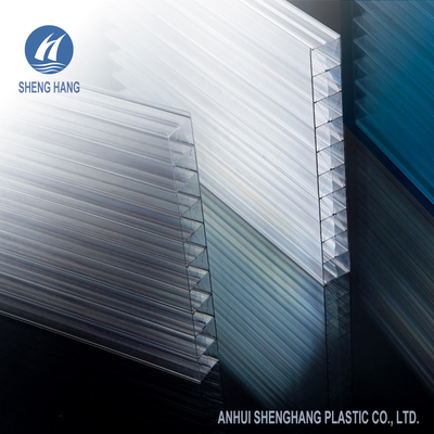 Hol X-van het het Polycarbonaatdakwerk van Structuurmultiwall Blad 25mm 5 Muurpc